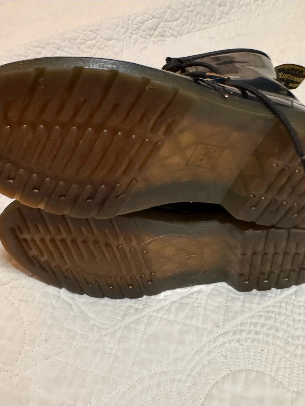 Dr. Martens shiny patent